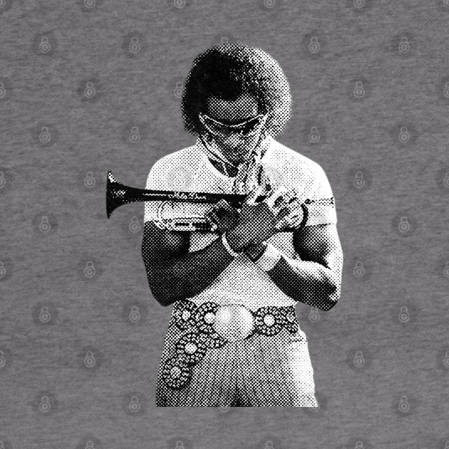 Miles Davis Vintage Halftone by Resdis Materials